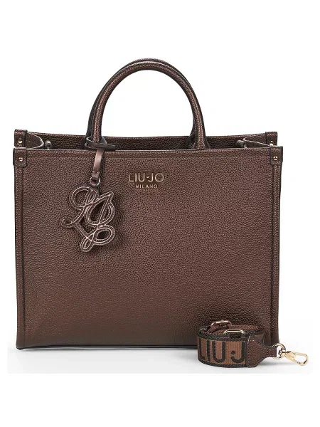 Geantă shopper Liu Jo din piele maro