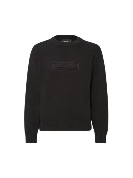 Sweter Dsquared2 z dżerseju czarny