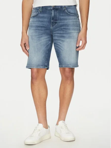 BOSS Дънкови шорти Re.Maine син