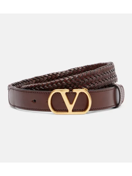 Curea Valentino Garavani din piele maro