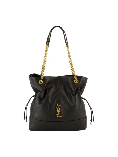 Shopperka Saint Laurent skórzana czarna
