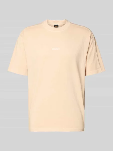 T-shirt o kroju relaxed fit z czystej bawełny model TE_TILE' Boss Orange