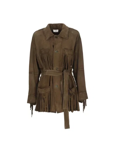 Kurtka Parosh zamszowa brązowa