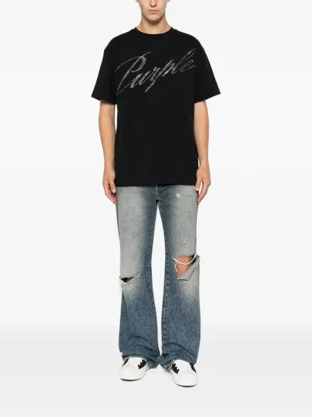 Stras tricou Purple Brand negru