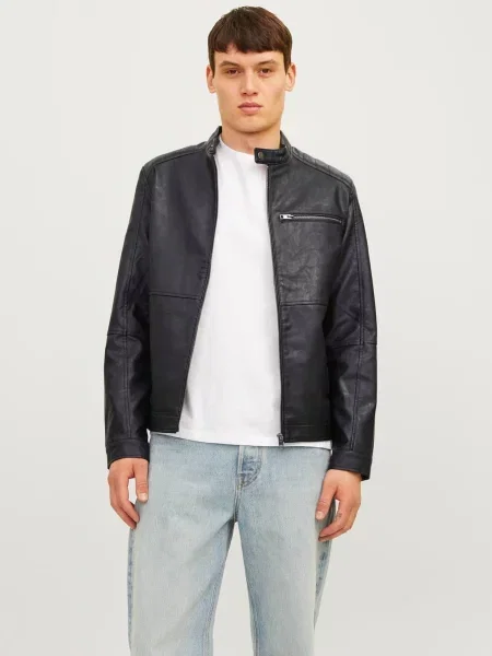 JACK & JONES Geacă de primăvară-toamnă Dylan' negru