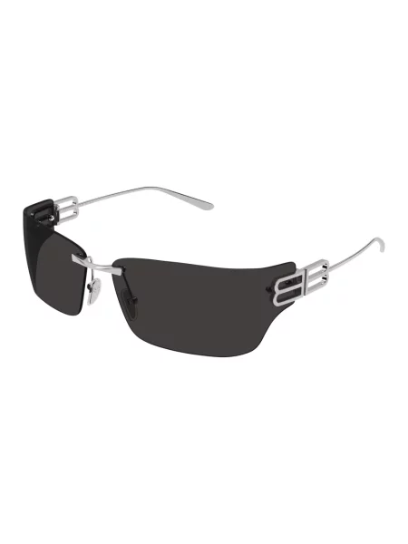 Lniane okulary przeciwsłoneczne Balenciaga szare