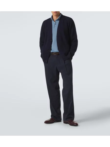 Cardigan Lardini de lână albastru