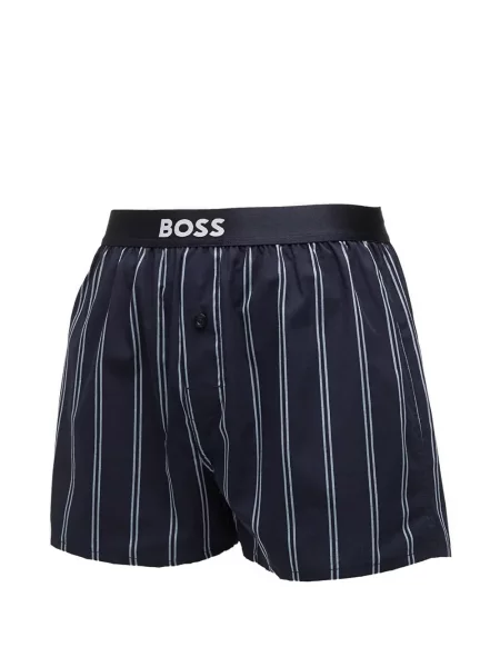 Pantaloni scurți Hugo cu dungi albastru