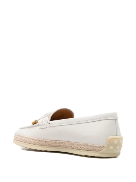 Pantofi loafer Tod's din piele alb