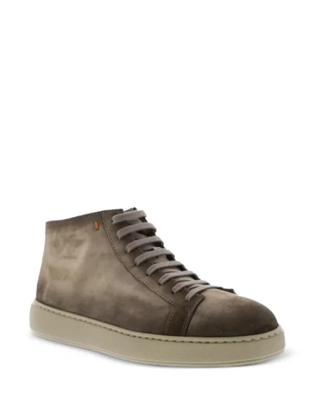 Sneakerși Santoni din piele maro