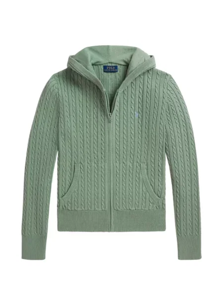 Bluza z kapturem dziecięca Polo Ralph Lauren zielona