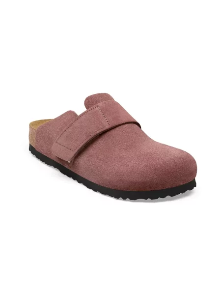 Klapki Birkenstock skórzane różowe