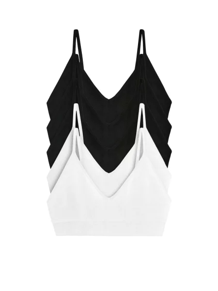The Set Sutien negru alb