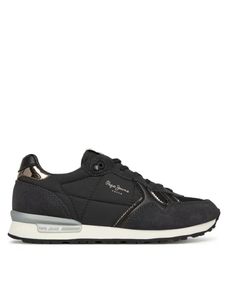 Pepe Jeans Sneakers Brit Mirror W negru
