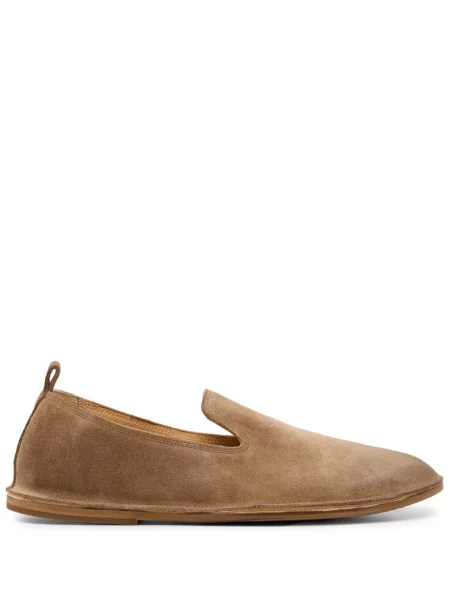Pantofi loafer Marsell din piele de căprioară maro