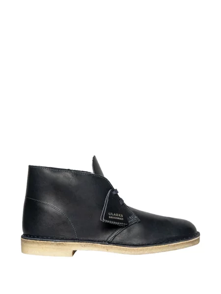 Ghete desert Clarks Originals din piele albastru