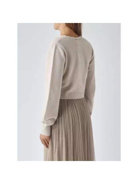 Sweter Twinset wełniany niebieski
