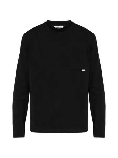 Lung tricou Jil Sander negru