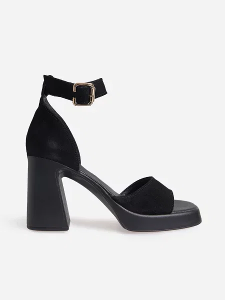 Замшеві Босоніжки ISSA Plus чорний