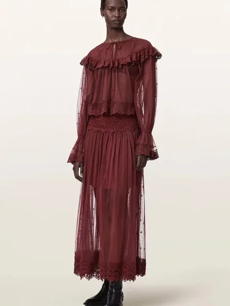 Блузка Allsaints с рюшами
