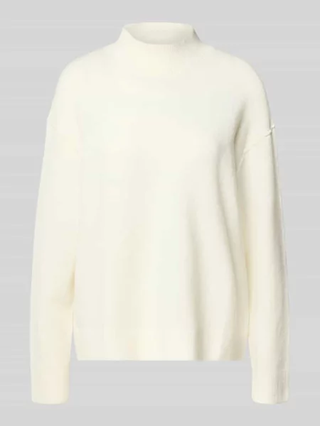 Sweter o kroju regular fit z dzianiny z mieszanki żywej wełny Marc O'polo Denim biały