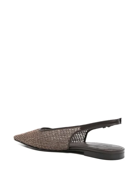 Pantofi cu toc Brunello Cucinelli fără toc maro