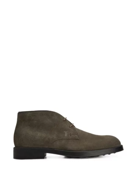 Ghete desert Tod's din piele de căprioară verde