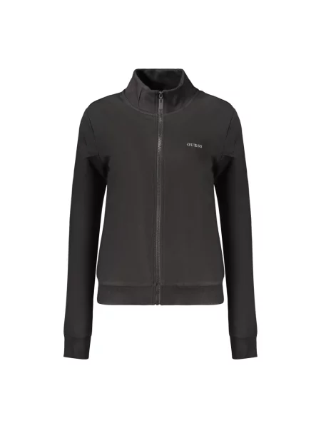 Bluza rozpinana Guess z długim rękawem czarna