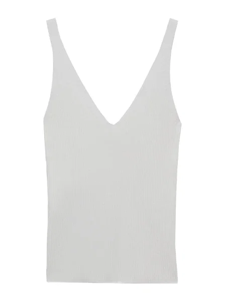 MANGO Top brodat GYMNASTI deschis bej