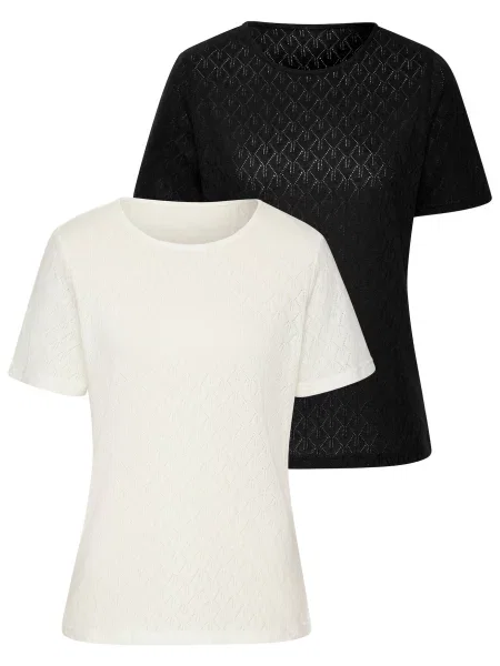 VIVANCE Majica kremna črna