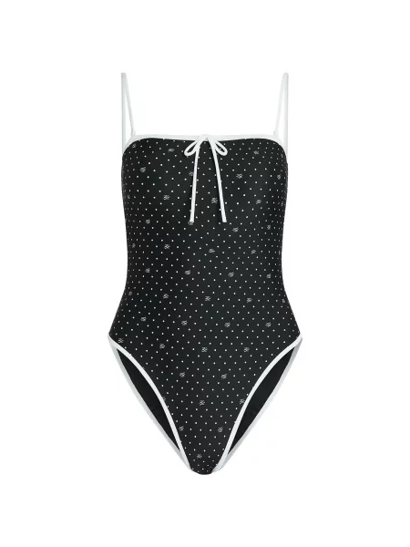 Karl Lagerfeld Costum de baie întreg negru alb