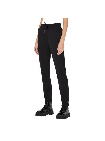 Komplet dresowy Armani Exchange z kieszeniami bocznymi czarny