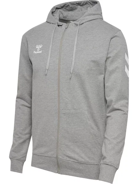 Bluza z kapturem i zamkiem błyskawicznym Hummel GO szara