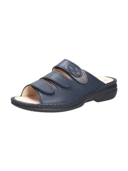 Klapki Finn Comfort niebieskie
