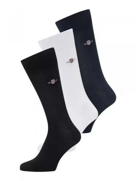 GANT Șosete bleumarin / negru alb