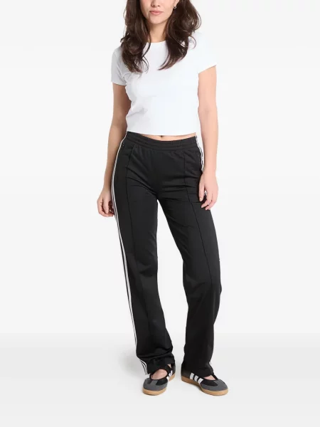 Pantaloni cargo Adidas cu dungi clasici alergare negru
