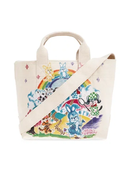 Kenzo torebka Shopper/Tote bag beżowa