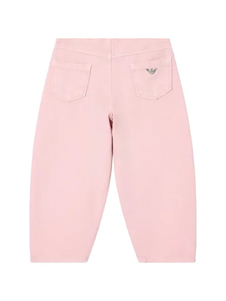 Dětské kalhoty Emporio Armani růžové