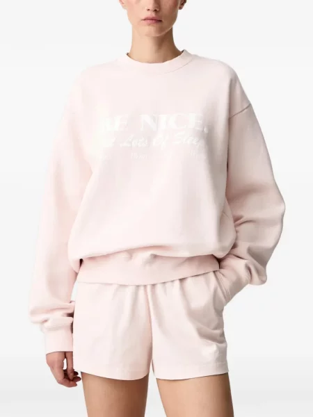 Pulover Sporty & Rich cu imagine roz