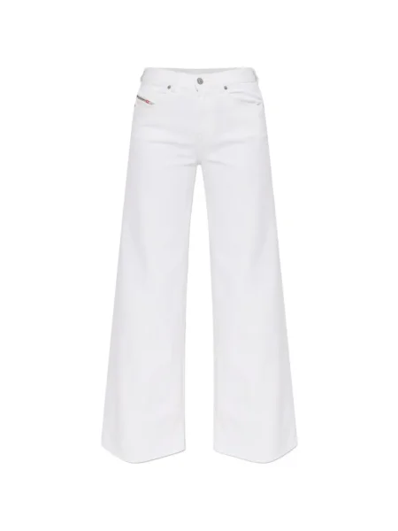 Szerokie jeansy Diesel białe