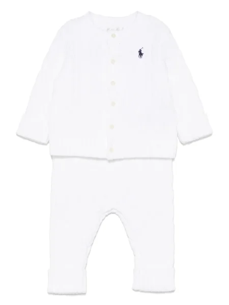 Spodnie dziecięce Polo Ralph Lauren białe