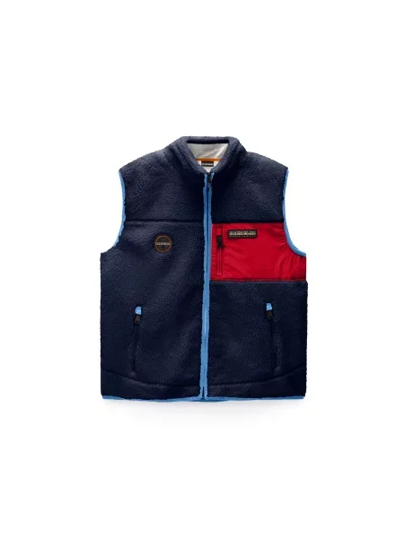 NAPAPIJRI Vestă Yupik 2 bleumarin roșu