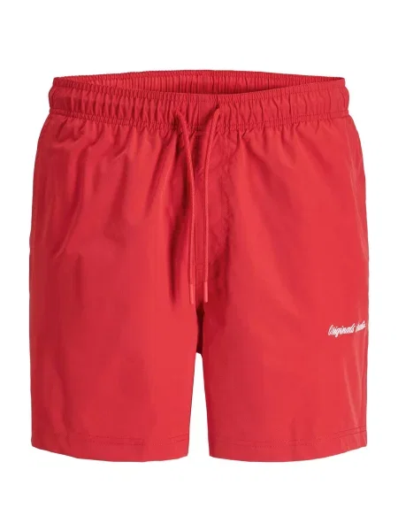JACK & JONES Kratke kopalne hlače JPSTMAUI' rdeča