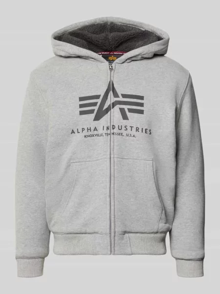 Bluza rozpinana o kroju regular fit z czystej bawełny Alpha Industries
