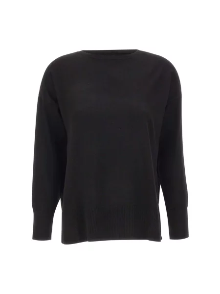 Lniany sweter Elena Miro' czarny