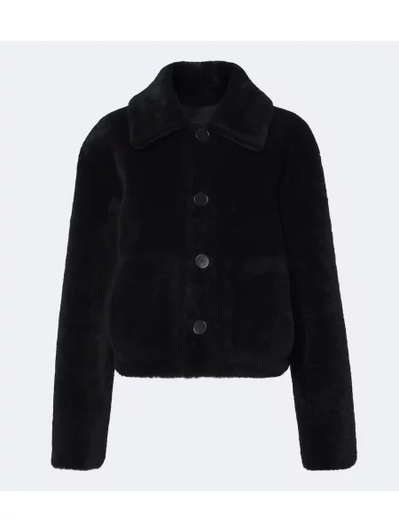 Reversibil geacă Joseph din piele de oaie negru