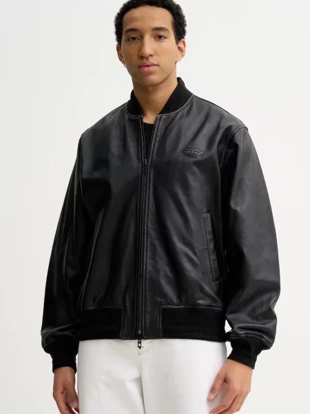 Diesel geacă bomber de piele L-TYPE negru