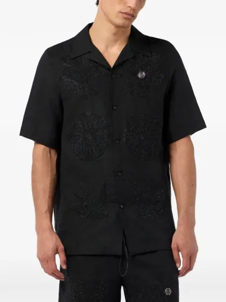 Cămașă Philipp Plein scurtă negru
