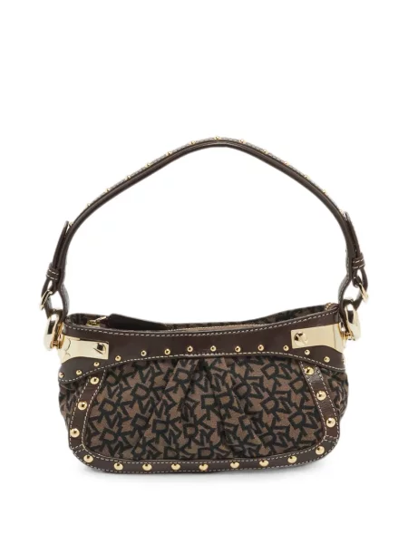 Geantă Dkny din jacard cu tepi