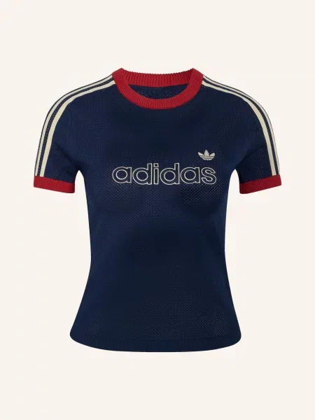Adidas Originals Tričko Cali tmavě modrá / krémová / tmavě červená
